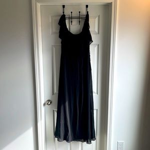 Womens - EverPretty black dress with bottom left split. Size 2XL